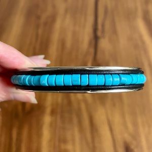 VTG Ralph Lauren Turquoise Leather Cuff Bracelet